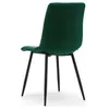 A single green chair is shown from the back, isolated on a white background. Podgląd zdjęcia produktu