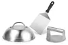 Relaxdays Smash Burger Set, 3-teilig, Burgerpresse mit Produktbild-Vorschau 10