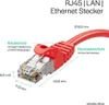 RJ45 Patchkabel m. CAT 7 Rohkabel  PIMF rot 5m Produktbild-Vorschau 2