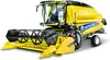 A yellow New Holland combine harvester is shown against a white background. Voir les images du produit