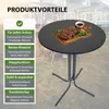 Stehtisch klappbar Ø 80 cm Höhe 110 cm Stahl Gastrotisch Produktbild-Vorschau 6