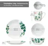 Eukalyptus 18dílná snídaňová sada porcelán 6 osob talíř Náhled obrázku produktu 6