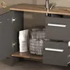 Badmöbel-Set Livinity Amalfi Anthrazit/Goldkraft Eiche Produktbild-Vorschau 6