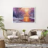 Poster - Poster ohne Rahmen - Brücke Schnee Wald - 100x70 Produktbild-Vorschau 5