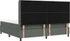 vidaXL Skříňová postel s matrací tmavě šedá 200 x 200 cm Náhled obrázku produktu 8
