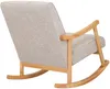 CLP Schaukelstuhl Morelia Stoff mit Holzgestell creme Produktbild-Vorschau 4