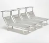 4er Set professionelle Strandliegen aus Aluminium mit Dach Produktbild-Vorschau 8