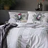 Irisette Feinbiber Bettwäsche Set Panda 8490 grün 135 x 200 Produktbild-Vorschau 3