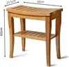 Decopatent® Bambus Badezimmer - Saunabank mit Stauraum - Produktbild-Vorschau 2