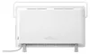 The back view of a white electric heater on a white background. Produktbild-Vorschau