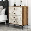 Skye Decor, Lisabon 538 - ořech, bílá, komody, ořech, 76 x Náhled obrázku produktu 1