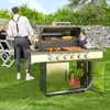 Outsunny Gasgrill 2,49 kW Grillwagen inkl 6 Produktbild-Vorschau 2