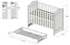 ZEE Babybett 120x60 BELLA 2in1 mit Schublade und Matratze Produktbild-Vorschau 3
