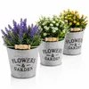 3er Set Blumeneimer aus Metall mit Henkel Flowers & Garden Produktbild-Vorschau 1