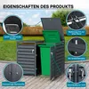 Box na odpadky Wiltec na dva koše v antracitovej farbe, Náhľad obrázku produktu 3