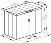 COSTWAY Gerätehaus, 213x130x173cm, 4,2m³, Gartenhaus mit Produktbild-Vorschau 4