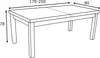 Bílý skládací stůl 90x170/250 dub Craft Salon Náhled obrázku produktu 9