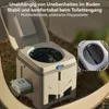 Faltbare Camping Toilette Tragbar Mobil WC Outdoor Reise Produktbild-Vorschau 2