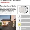 LED Deckenleuchte mit Bewegungsmelder, rund, schw./w. 14W WW Produktbild-Vorschau