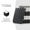A stack of interlocking foam puzzle mats, with a small inset image showing a 3D cube constructed from the mats. Náhled obrázku produktu