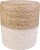 Lot de 2 Poufs - HOME DECO FACTORY - Tressés - Beiges Voir les images du produit 2