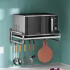Mikrowellen Regal, Chromstahl Wandmontage Produktbild-Vorschau 7