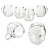 6x Fußball Biergläser 0,5L geeicht Ball-Relief 6 Personen Produktbild-Vorschau 2