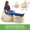Green Bean® Sitzsack mit Rückenlehne + Hocker "Cozy+Stay" Produktbild-Vorschau 2
