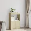 vidaXL Highboard Sonoma-Eiche 63x33x100 cm Holzwerkstoff Produktbild-Vorschau 3