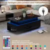KLAM HOME Couchtisch Höhenverstellbarer Couchtisch Mit LED Produktbild-Vorschau 6