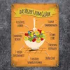 Metallschild mit Rezept zum Glück Motiv Blechschild Schild Produktbild-Vorschau 2