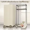 Stoffkleiderschrank mit Kleiderstange und Regalböden, Produktbild-Vorschau 3