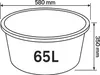 Kistenberg Mörteleimer rund 65 L 5er Set Mörtelkasten Produktbild-Vorschau 4