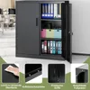 COSTWAY Uzamykatelná skříň na dokumenty, kovová skříň 91 cm Náhled obrázku produktu 6