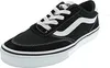 A black Vans sneaker with a white stripe is shown against a white background. Náhled obrázku produktu