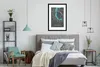MuchoWow® Gerahmtes Poster Blau - Deutschland - Karte - Produktbild-Vorschau 7
