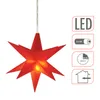 A red star-shaped LED light with informational icons on the right side. Produktbild-Vorschau