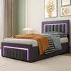 okwish Polsterbett 90×190 mit  LED Beleuchtung und Produktbild-Vorschau 6