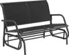 Banc à bascule Greta 2 places 121 x 72 x 86,5 cm - noir Voir les images du produit 1