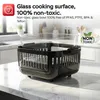 TurboTronic Heißluftfritteuse 6  L - AFG6 - 1600 W Glas Produktbild-Vorschau 6