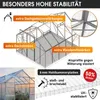 BRAST Gewächshaus Aluminium mit Fundament | 310x250x205cm | Produktbild-Vorschau 4