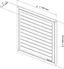 Mriežka vetracia krytka 100x100mm nerez Náhľad obrázku produktu 2
