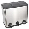 RIBELLI Edelstahl Mülltrennsystem 60 l (3 × 20 l) – Produktbild-Vorschau 1