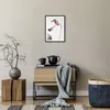 Gerahmtes Poster - Schwarzer Rahmen - Libelle Vogel Blume - Produktbild-Vorschau 7