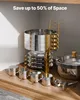 VEVOR Chauffe-plats Hot Pot Buffet avec 4 grands récipients Voir les images du produit 15