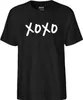 Huuraa Herren T-Shirt XOXO Kuss 3XL Black Bio Baumwolle Produktbild-Vorschau 2