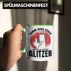 Trendation - Komm Noch Näher Und Es Klatscht Glitzer Tasse Produktbild-Vorschau 4