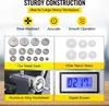 A collage of images showcasing features of a metal lathe, including gears, a handwheel, and a digital screen. Voir les images du produit