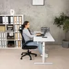 di volio psací stůl elektrický 120 x 60 cm Amone - bílý Náhled obrázku produktu 6