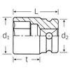 STAHLWILLE IMPACT-Steckschlüsseleinsatz 1/2 " 13mm L.38mm Produktbild-Vorschau 2